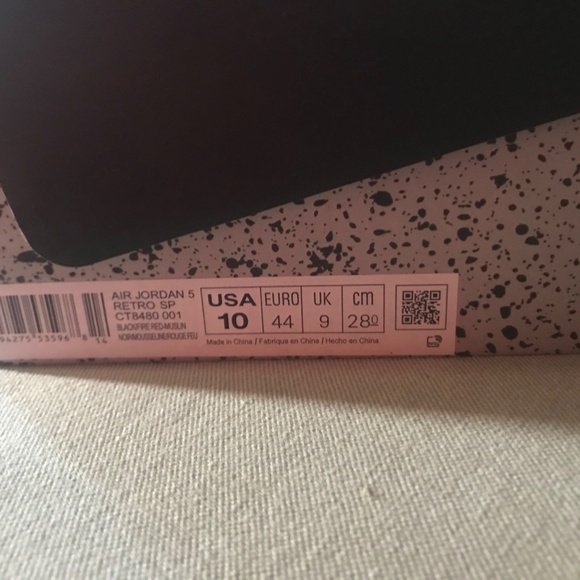 Off white air Jordan 5 Authentic size 10 - Picture 6 of 7